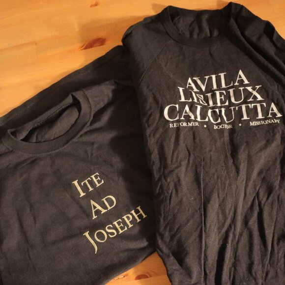 Set of 2 catholic black tshirts XS/S - Picture 2 of 9